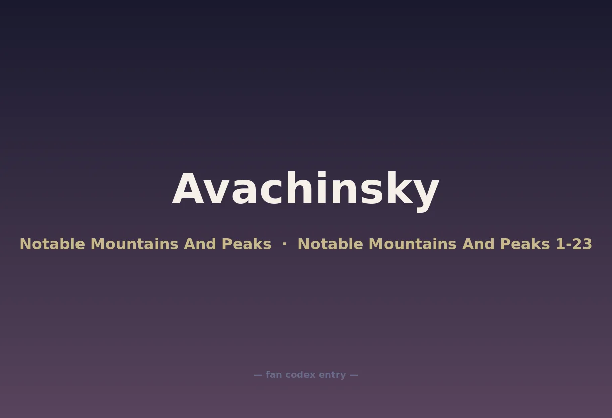 Avachinsky