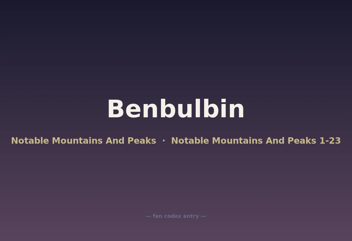 Benbulbin