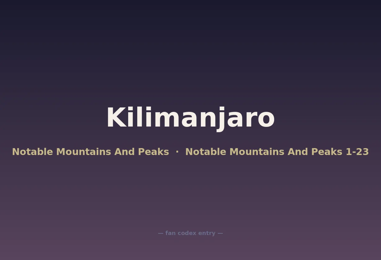 Kilimanjaro