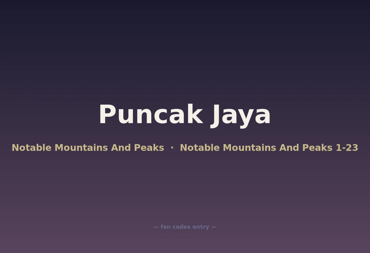 Puncak Jaya